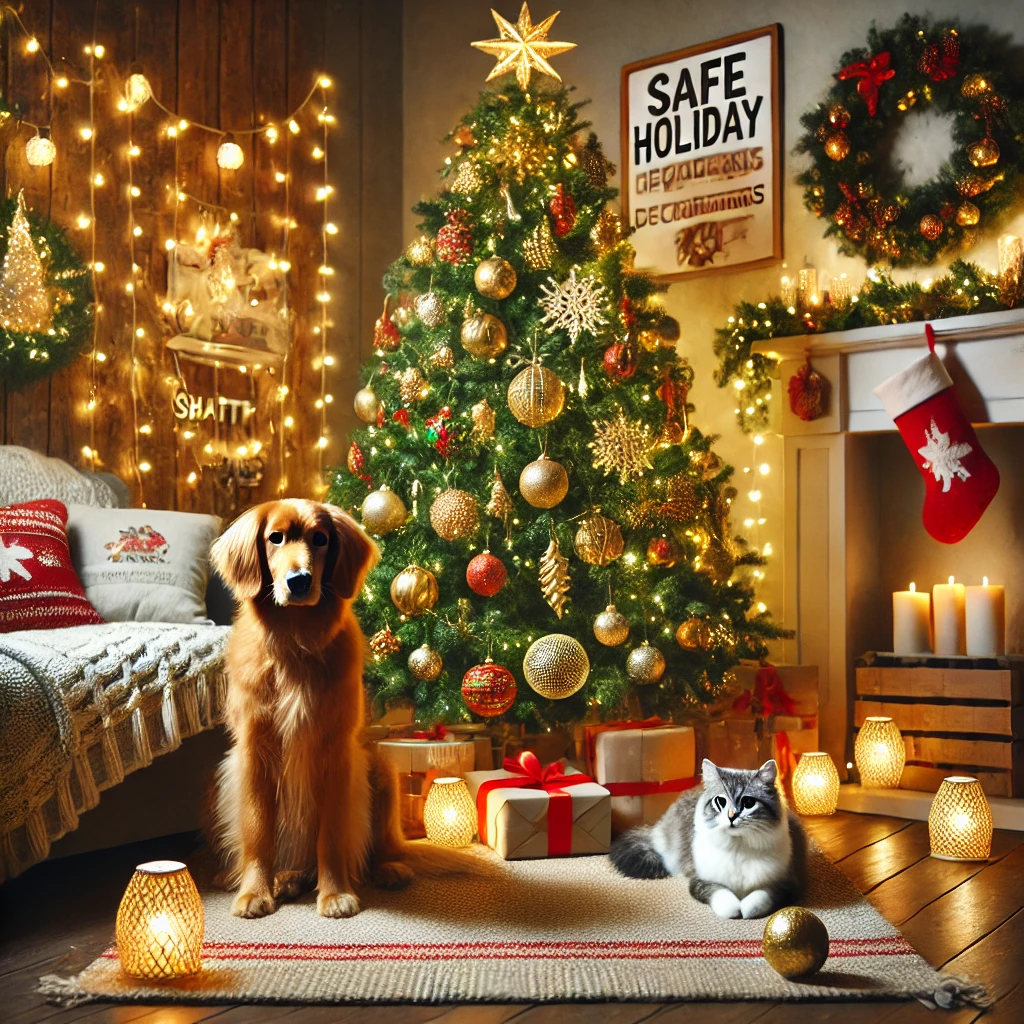 Read more about the article Pet Holiday Decor : Safe and Festive Ideas for Your Home 🎄🐾